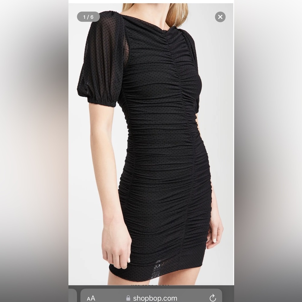 Ganni Dotted Mesh Mini Dress